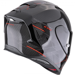 CASCO SCORPION EXO-R1 EVO CARBON AIR CYNERGY NEGRO/ROJO