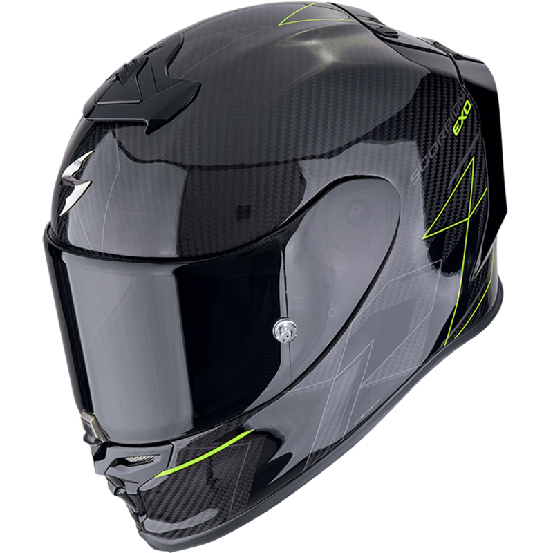 CASCO SCORPION EXO-R1 EVO CARBON AIR CYNERGY NEGRO/AMARILLO FLUOR