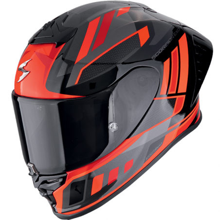 CASCO SCORPION EXO-R1 EVO II AIR VITAL NEGRO/PLATA/ROJO