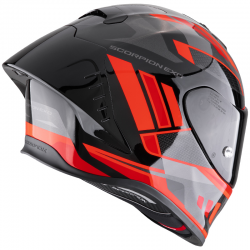 CASCO SCORPION EXO-R1 EVO II AIR VITAL NEGRO/PLATA/ROJO