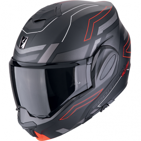 CASCO SCORPION EXO-TECH EVO CARBON CONQUER MATT BLACK/RED