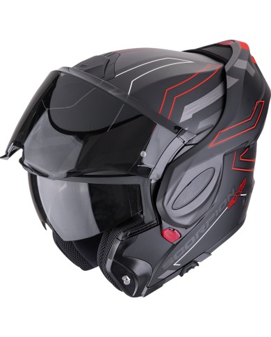 CASCO SCORPION EXO-TECH EVO CARBON CONQUER MATT BLACK/RED