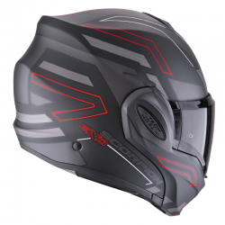 CASCO SCORPION EXO-TECH EVO CARBON CONQUER MATT BLACK/RED