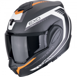 CASCO SCORPION EXO-TECH EVO CARBON COSY BLACK MATT/ORANGE