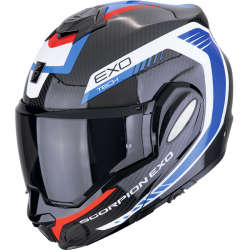 CASCO SCORPION EXO-TECH EVO CARBON COSY BLACK/BLUE/RED