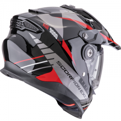 CASCO SCORPION ADF-9000 AIR FEAT BLACK/SILVER/RED