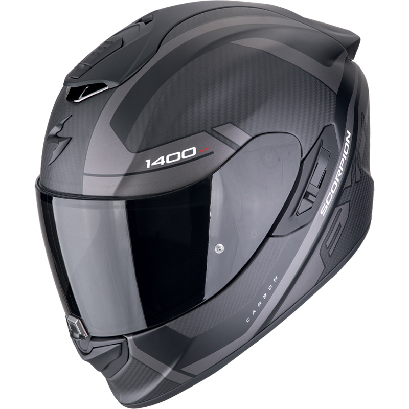 CASCO SCORPION EXO-1400 EVO II CARBON AIR ENKO MATT BLACK/SILVER