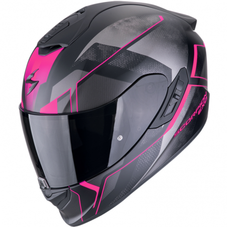 CASCO SCORPION EXO-1400 EVO II AIR INTENSIO BLACK MATT/PINK