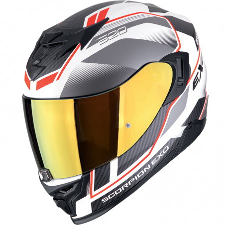 CASCO SCORPION EXO-520 EVO AIR LENA WHITE MATT/RED