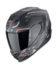 CASCO SCORPION EXO-520 EVO AIR RANKA BLACK MATT/SILVER/RED