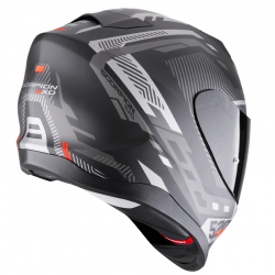 CASCO SCORPION EXO-520 EVO AIR RANKA BLACK MATT/SILVER/RED