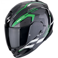 CASCO SCORPION EXO-491 KRIPTA BLACK/GREEN/WHITE