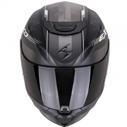 CASCO SCORPION EXO-391 AVA NEGRO MATE/PLATA