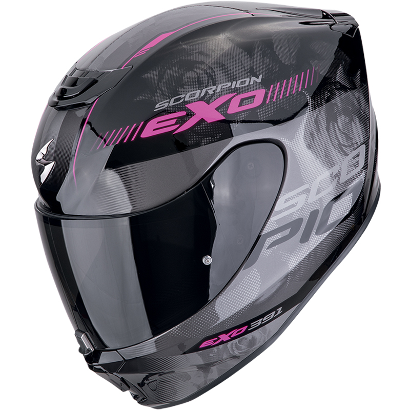 CASCO SCORPION EXO-391 AVA NEGRO/ROSA