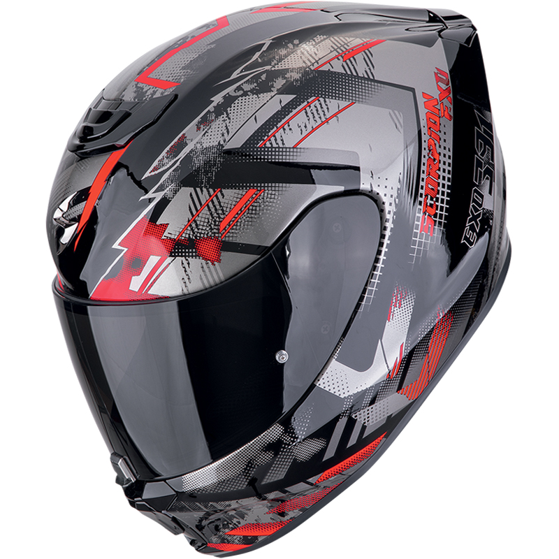 CASCO SCORPION EXO-391 CLUTTER NEGRO/ROJO