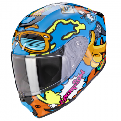 CASCO SCORPION EXO-JNR AIR FUN AZUL/NARANJA