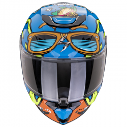 CASCO SCORPION EXO-JNR AIR FUN AZUL/NARANJA