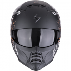 CASCO SCORPION EXO-COMBAT II GENESIS MATT BLACK/WHITE/GOLD