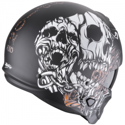 CASCO SCORPION EXO-COMBAT II GENESIS MATT BLACK/WHITE/GOLD