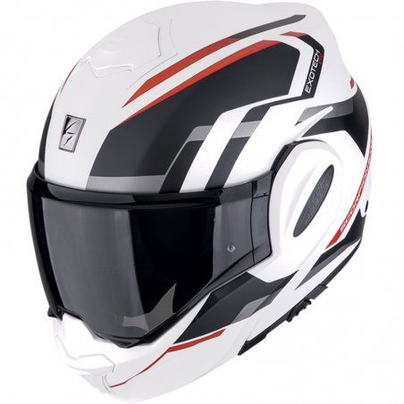 CASCO SCORPION EXO-TECH EVO FURIO MATT WHITE/BLACK/RED