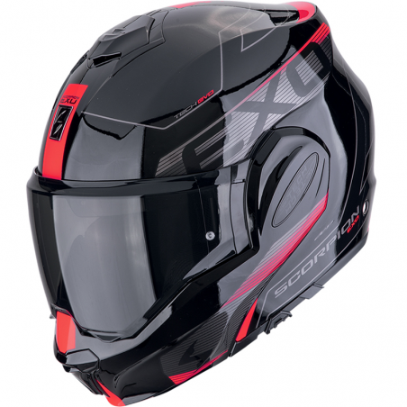 CASCO SCORPION EXO-TECH EVO TRAVELLER BLACK/RED