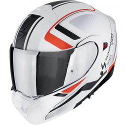 CASCO SCORPION EXO-930 EVO ARDENS WHITE MATT/BLACK/RED