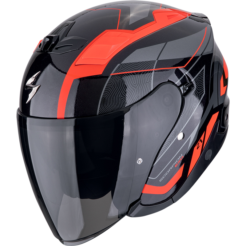 CASCO SCORPION EXO-Z1 VUE NEGRO/ROJO