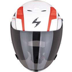 CASCO SCORPION EXO-Z1 VUE BLANCO MATE/ROJO/NEGRO