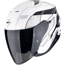 CASCO SCORPION EXO-Z1 VUE BLANCO/NEGRO/PLATA