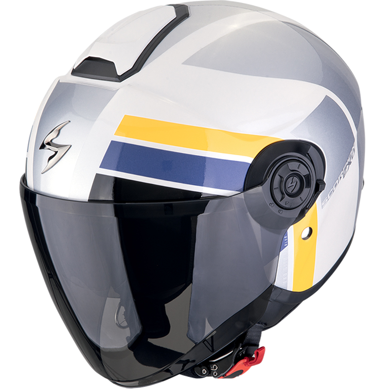 CASCO SCORPION EXO-CITY II BLUR WHITE/SILVER/YELLOW