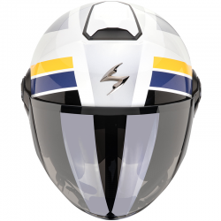 CASCO SCORPION EXO-CITY II BLUR WHITE/SILVER/YELLOW