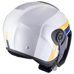 CASCO SCORPION EXO-CITY II BLUR WHITE/SILVER/YELLOW