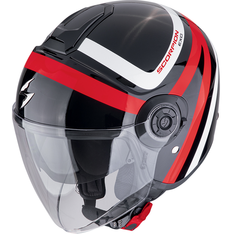 CASCO SCORPION EXO-CITY II RIVA BLACK/RED