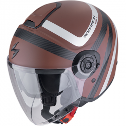 CASCO SCORPION EXO-CITY II RIVA BROWN MATT/SILVER