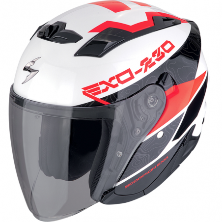 CASCO SCORPION EXO-230 BAND WHITE/BLACK/RED