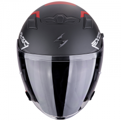 CASCO SCORPION EXO-230 BAND BLACK MATT/RED/SILVER