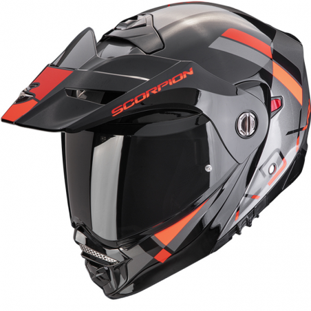 CASCO SCORPION ADX-2 GALANE SILVER/BLACK/RED