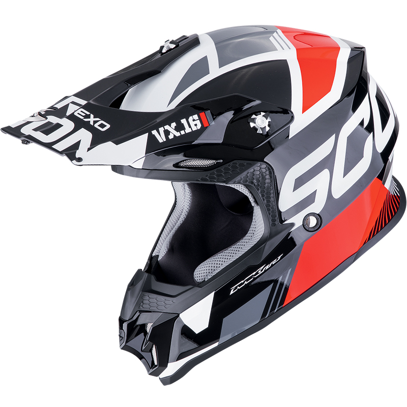 CASCO SCORPION VX-16 EVO AIR ANALOG BLACK/RED