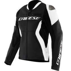 CHAQUETA DAINESE RACING 5 LADY BLACK/WHITE