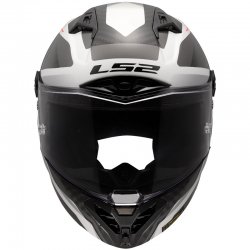 CASCO LS2 THUNDER CARBON GP AERO RAUTE WHITE GREY