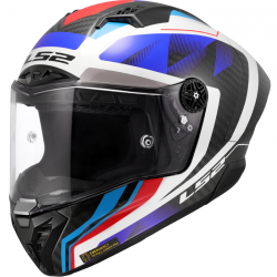 CASCO LS2 THUNDER CARBON GP AERO RAUTE BLUE RED