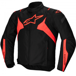 CHAQUETA ALPINESTARS T-JAWS V4 WP BLACK/RED FLUO