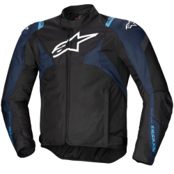 CHAQUETA ALPINESTARS T-JAWS V4 WP BLACK/DARK BLUE/BLITHE BLUE