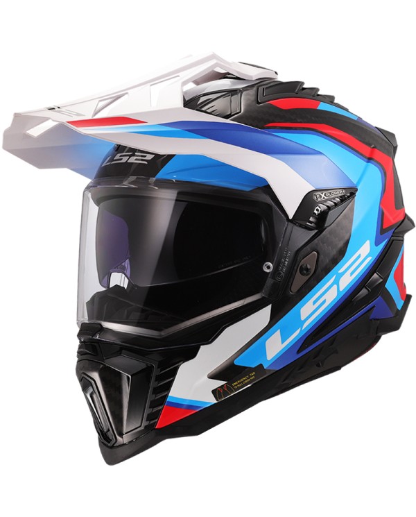 CASCO LS2 EXPLORER CARBON FRONTIER II WHITE/BLUE