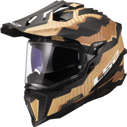 CASCO LS2 EXPLORER CARBON TRICK BROWN SAND