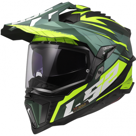 CASCO LS2 EXPLORER SPIRE GREEN/H-V YELLOW