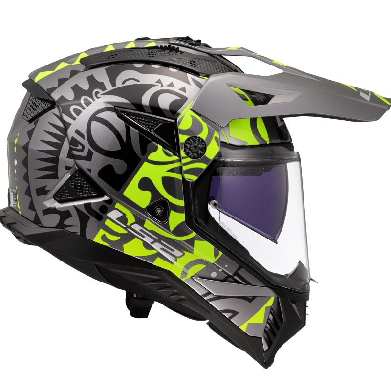 CASCO LS2 PIONEER II RANGI H-V YELLOW