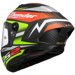 CASCO LS2 THUNDER CARBON GP AERO REPLICA BLACK