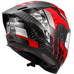 CASCO LS2 DRAGON TRAX CARBONO RED