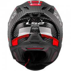 CASCO LS2 DRAGON TRAX CARBONO RED